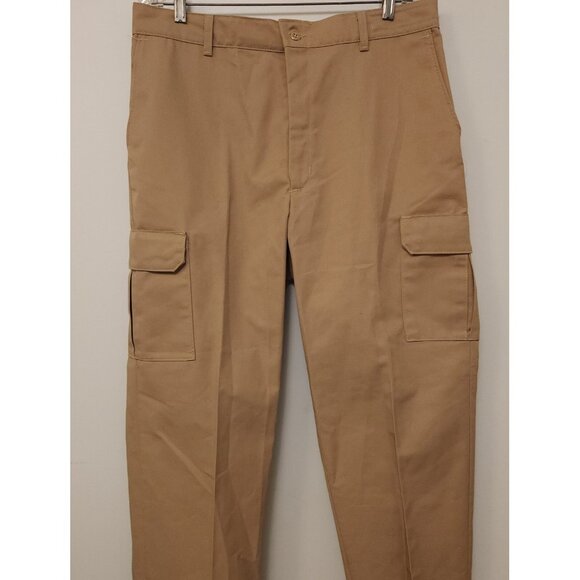 NWOT Mens RED KAP Cargo Pants 36x34 Beige Uniform Straight Leg‎ Workwear NEW - Picture 3 of 11